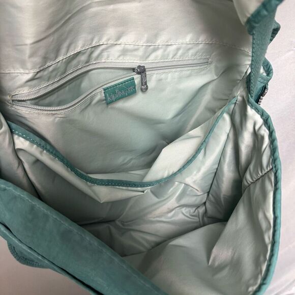 Kipling Expandable Teal Satchel - Picture 5 of 6